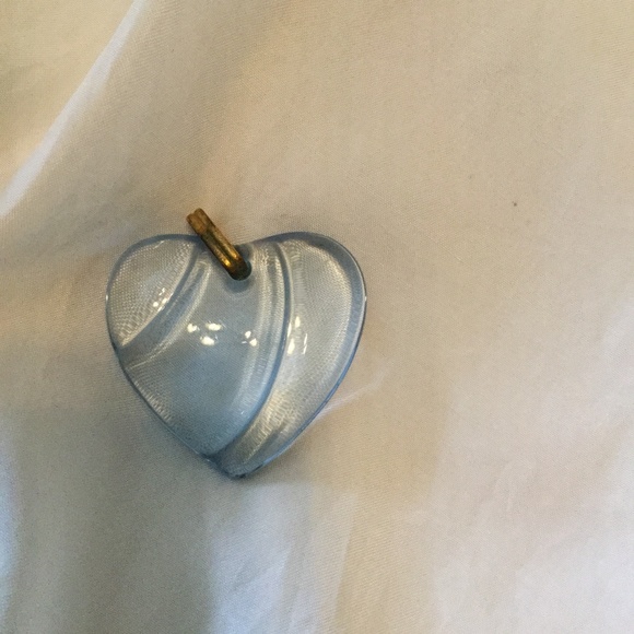 Baccarat Jewelry - Blue Baccarat Crystal Heart Pendant